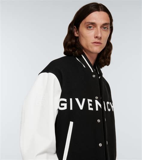 givenchy men wool bomber leather jacket|givenchy men's coats.